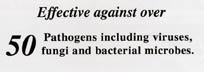 Pet Focus is effective against over 50 pathogens including viruses, fungi and bacterial microbes!