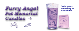 Furry Angel Pet Memorial Candles