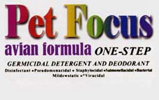 Pet Focus Avian Formula One-Step Germicidal Detergent and Deoderant